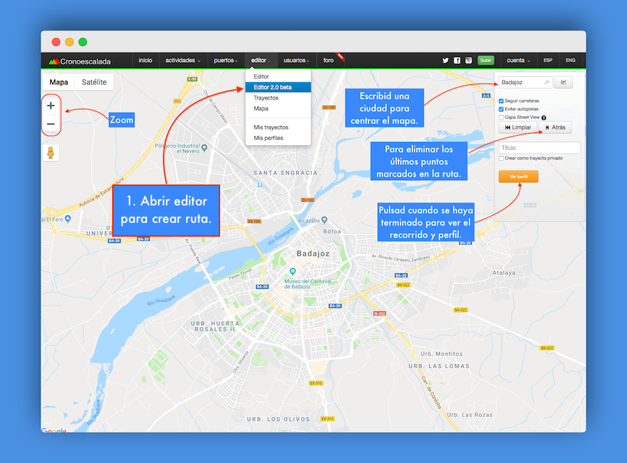Tutorial Cronoescalada.com